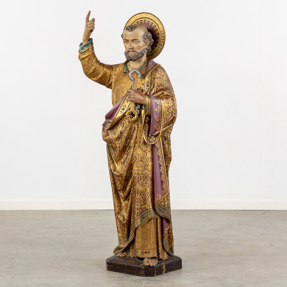 1 Gothic - Style Sculpture St. Peter