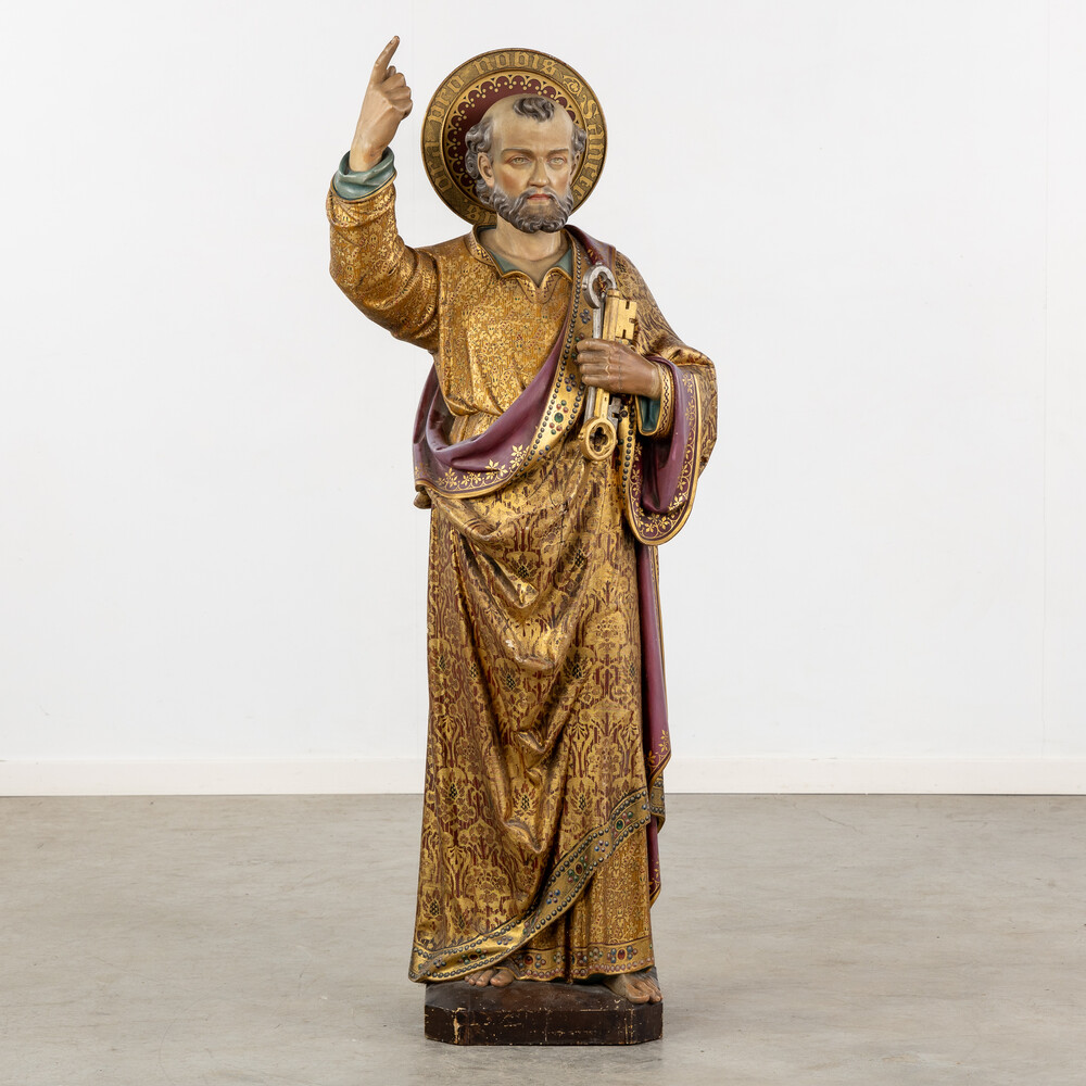 1 Gothic - Style Sculpture St. Peter