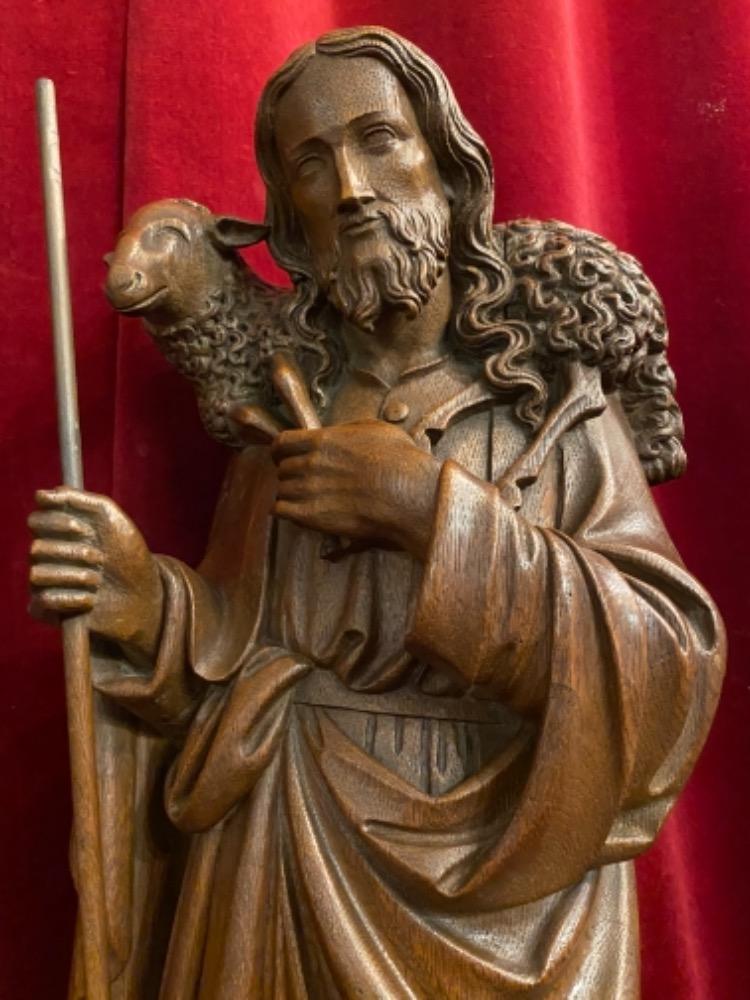 1 Gothic - Style Sculpture The Good Shepherd