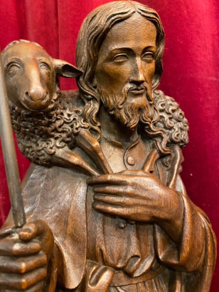 1 Gothic - Style Sculpture The Good Shepherd