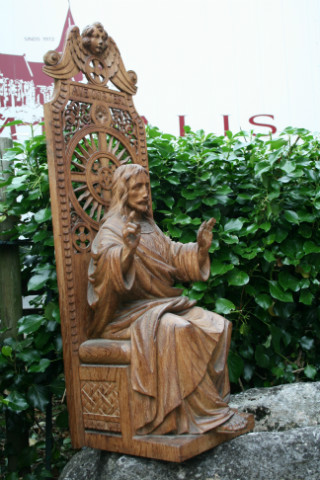1 Gothic - style Seated Christ / Holy Heart