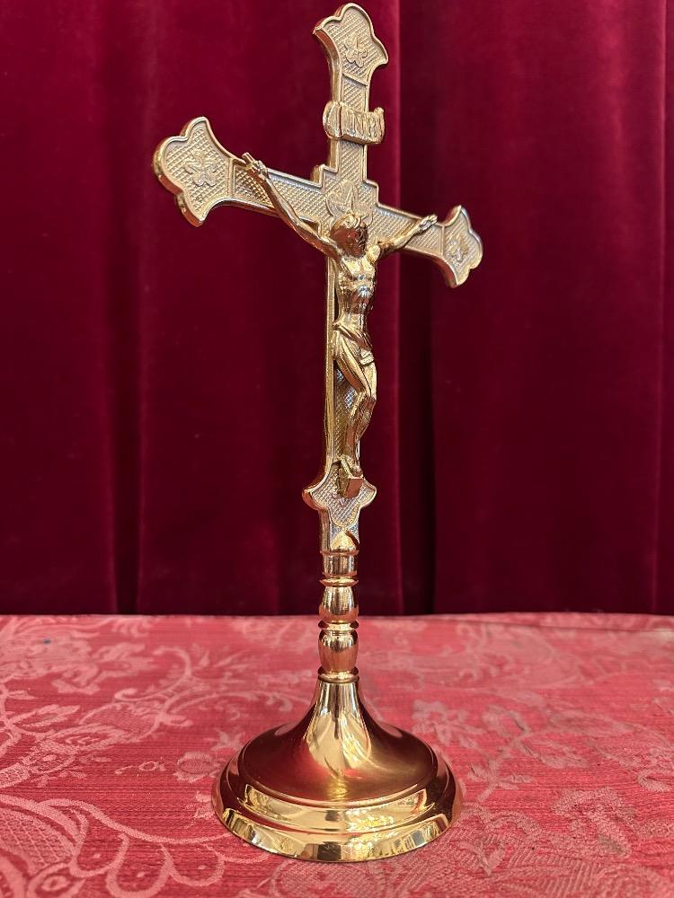 1 Gothic - Style Small Altar - Cross Suitable For Home Chapel !