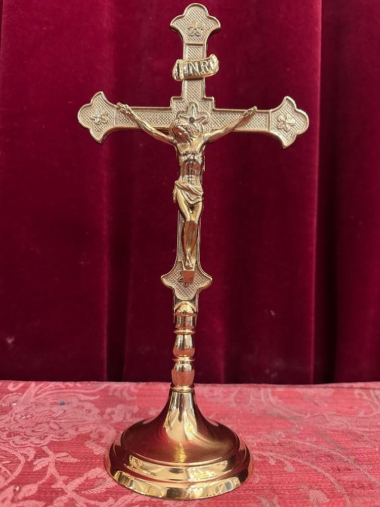 1 Gothic - Style Small Altar - Cross Suitable For Home Chapel !