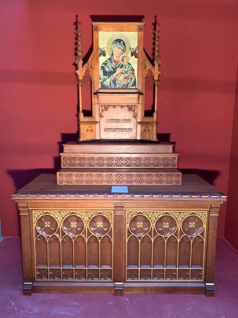 1 Gothic - style Small Home-Altar O.L. Of Perpetual Help