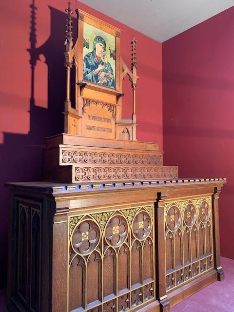 1 Gothic - style Small Home-Altar O.L. Of Perpetual Help
