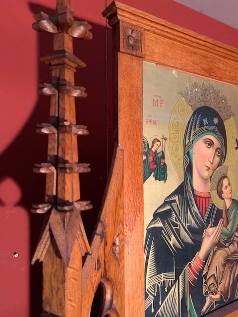 1 Gothic - style Small Home-Altar O.L. Of Perpetual Help