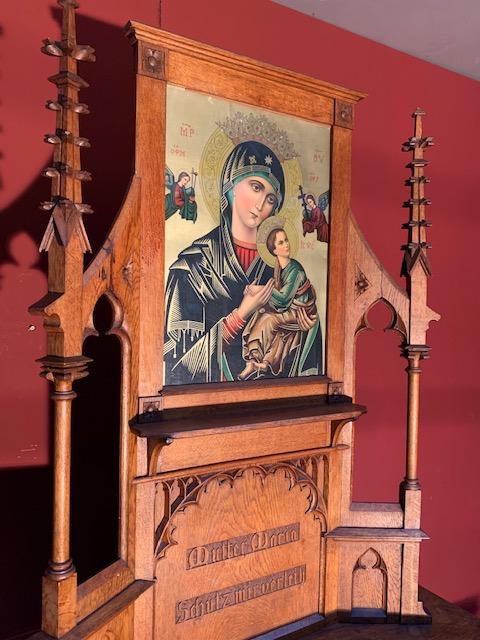 1 Gothic - style Small Home-Altar O.L. Of Perpetual Help