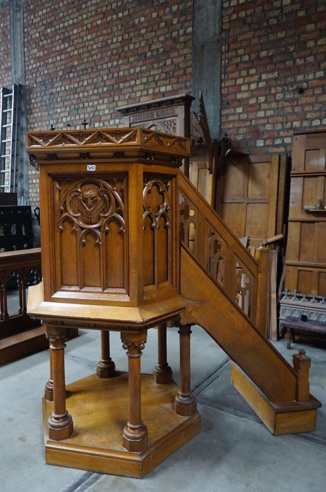 1 Gothic - Style Small Pulpit. More And Better Detail Pictures Soon !