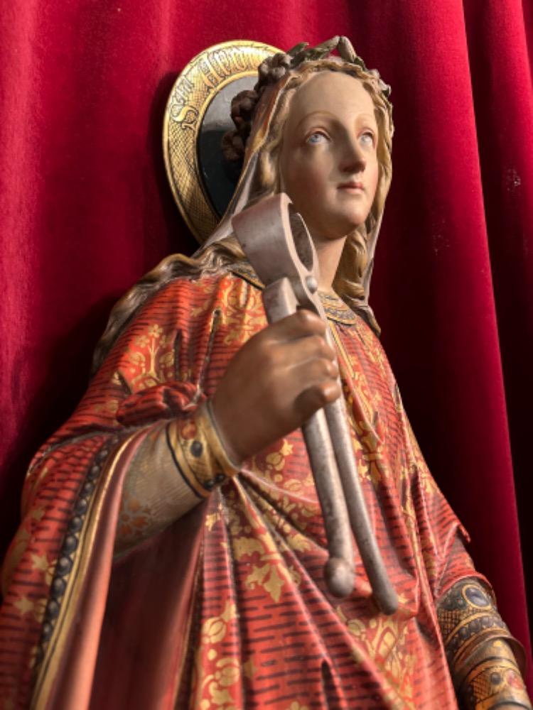 1 Gothic - Style St. Apollonia Statue