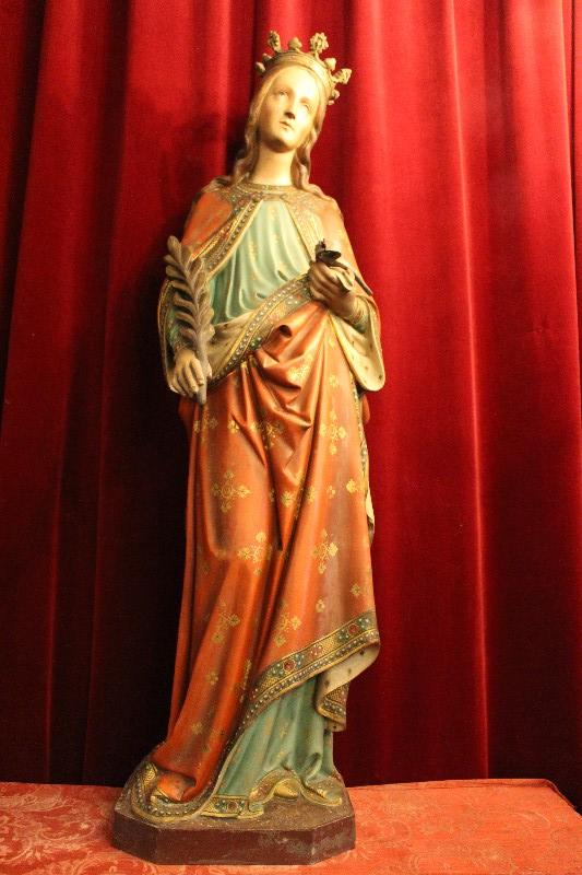 1 Gothic - style St. Appolonia Statue
