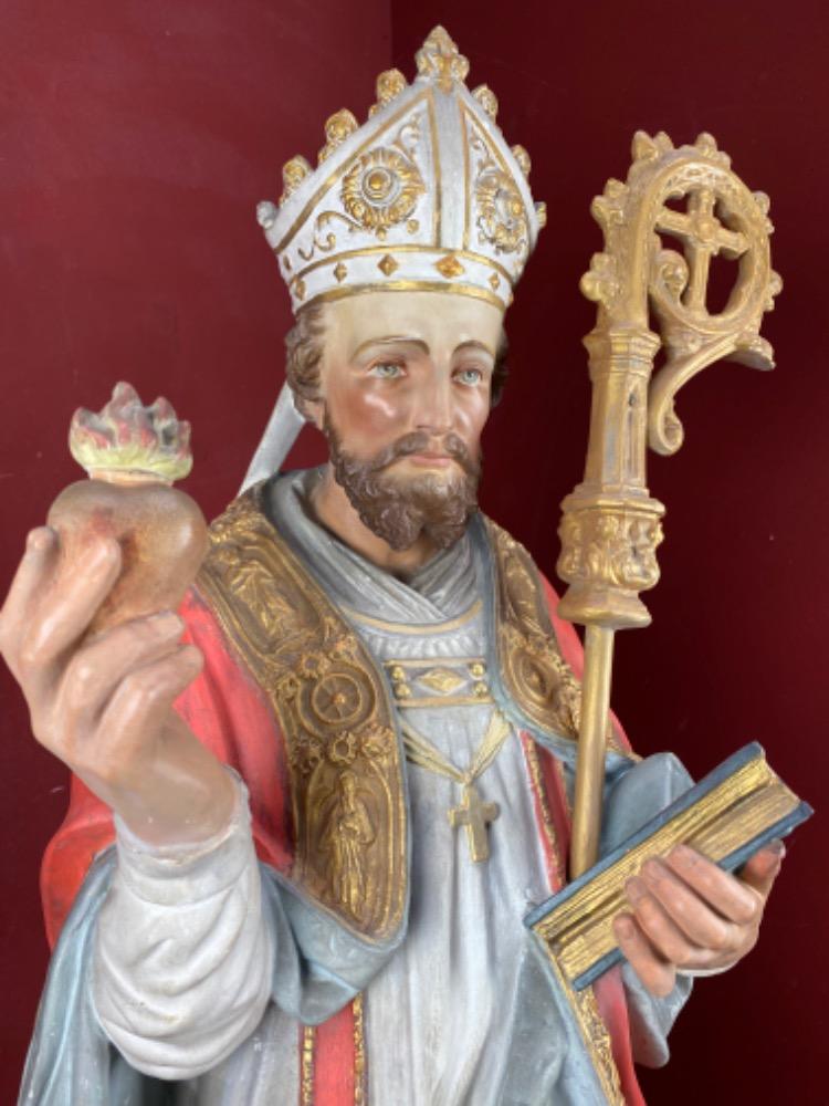 1 Gothic - style St. Augustin Statue