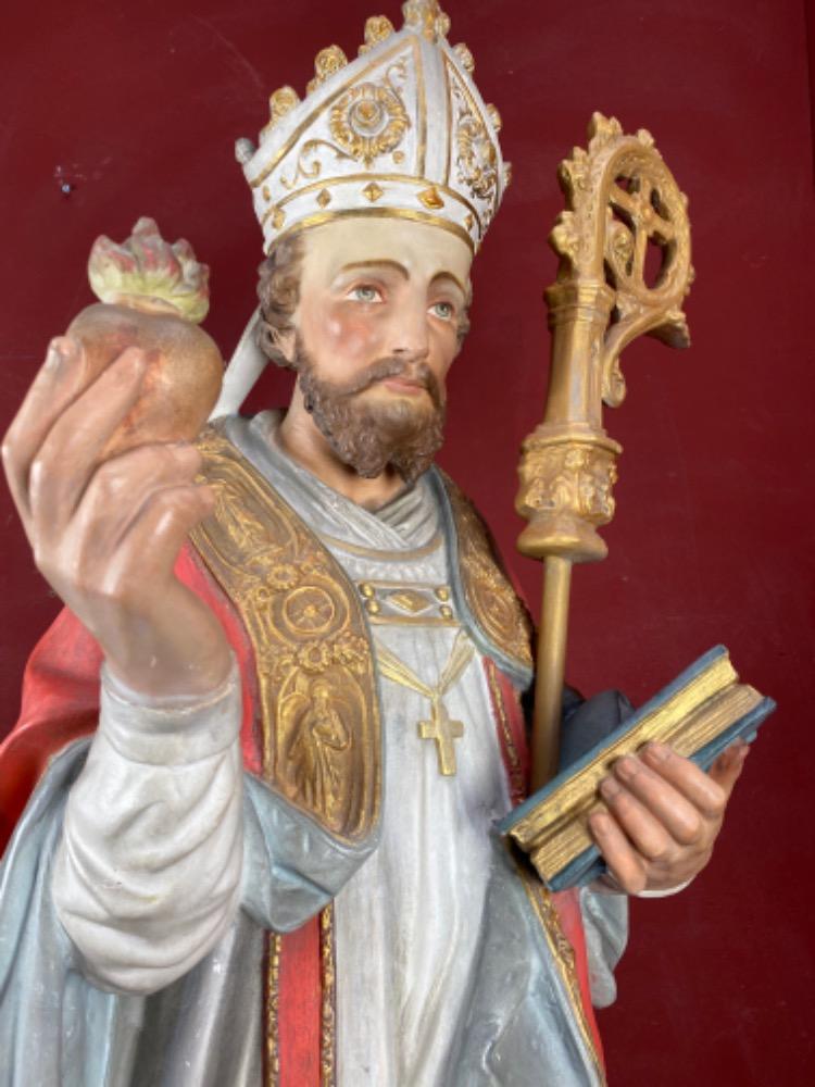 1 Gothic - style St. Augustin Statue