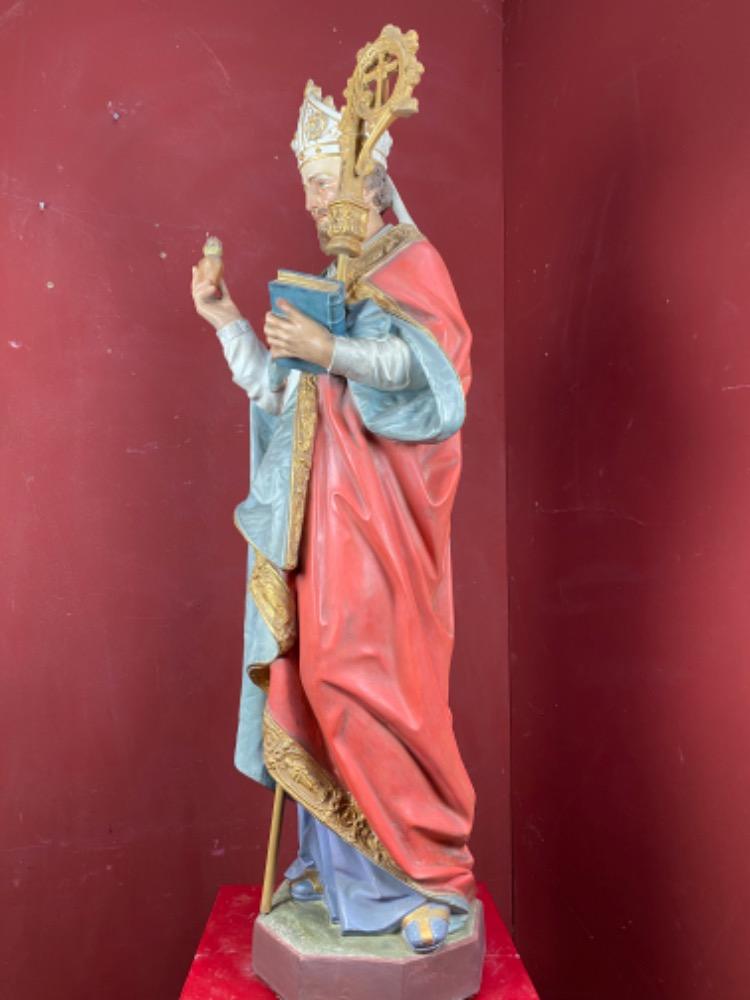1 Gothic - style St. Augustin Statue