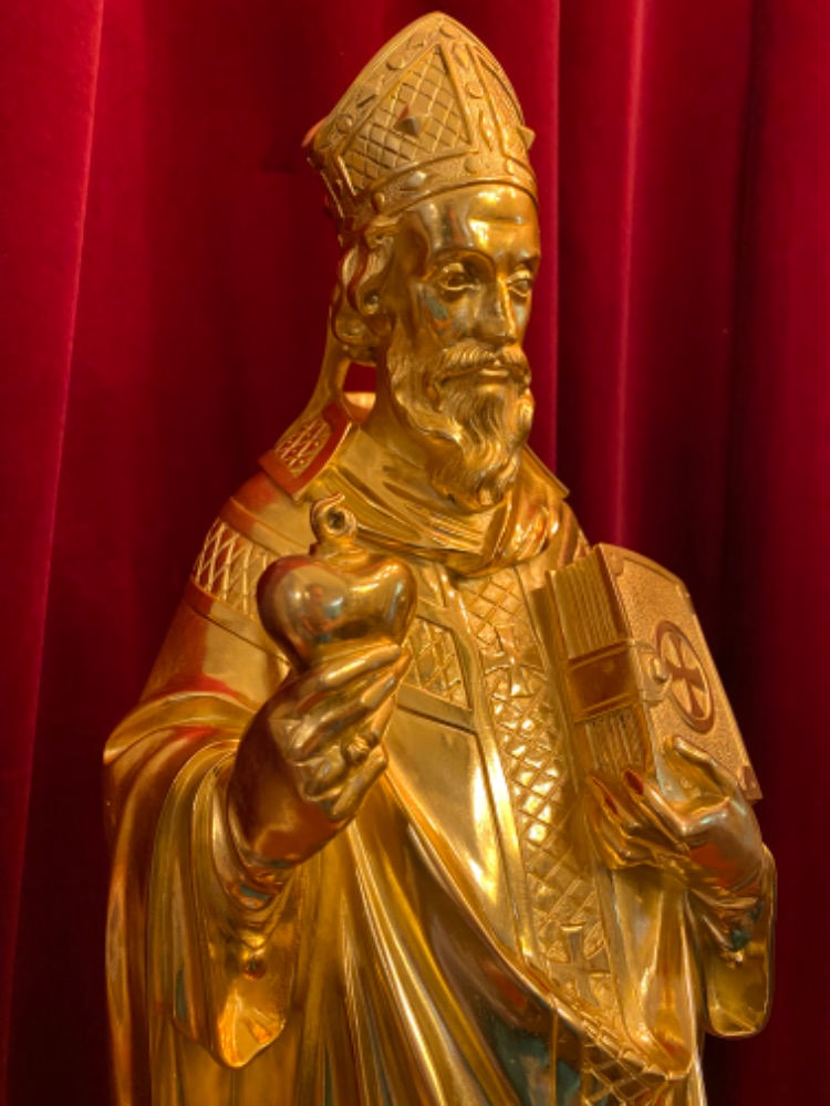 1 Gothic - style St. Augustine Statue