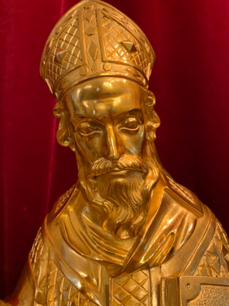 1 Gothic - style St. Augustine Statue