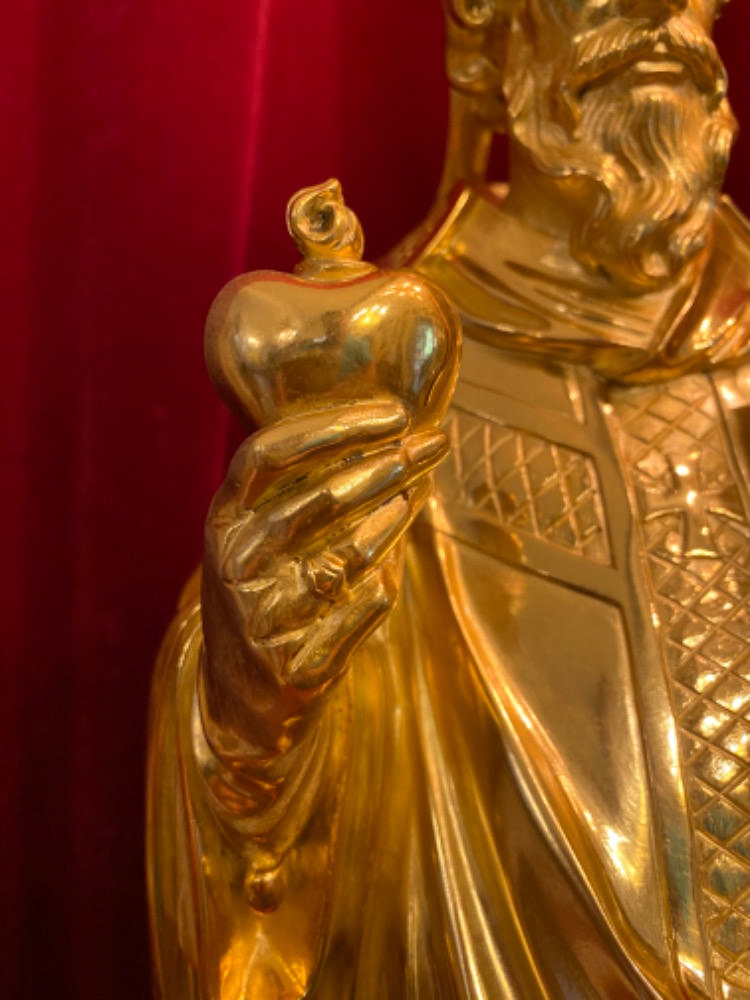 1 Gothic - style St. Augustine Statue