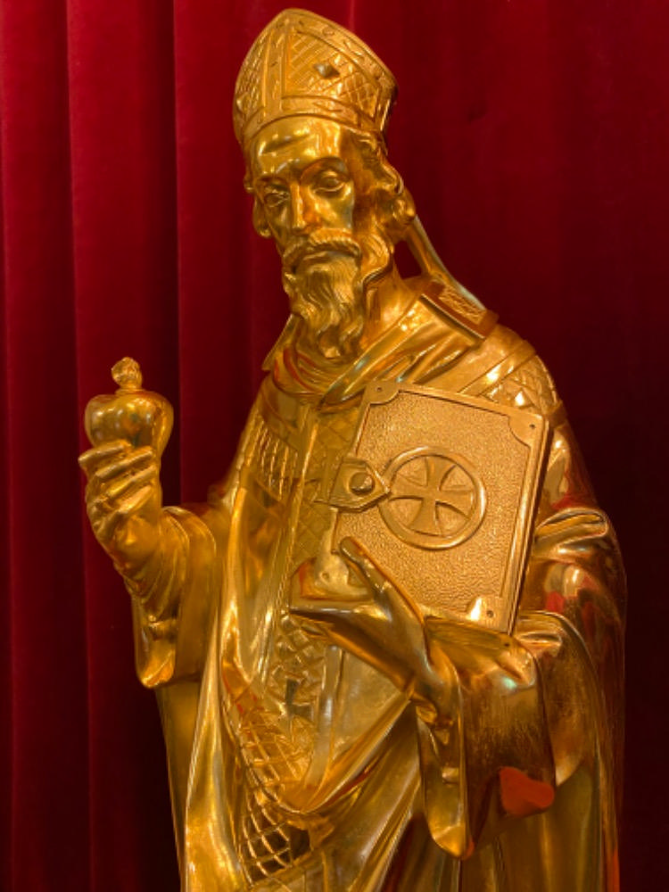 1 Gothic - style St. Augustine Statue