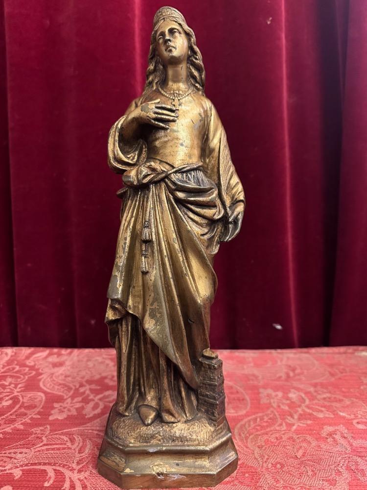 1 Gothic - Style St. Barbara Statue