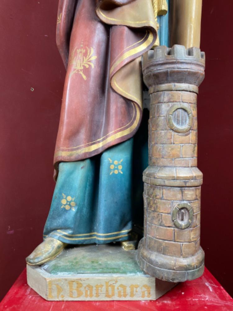 1 Gothic - style St. Barbara Statue