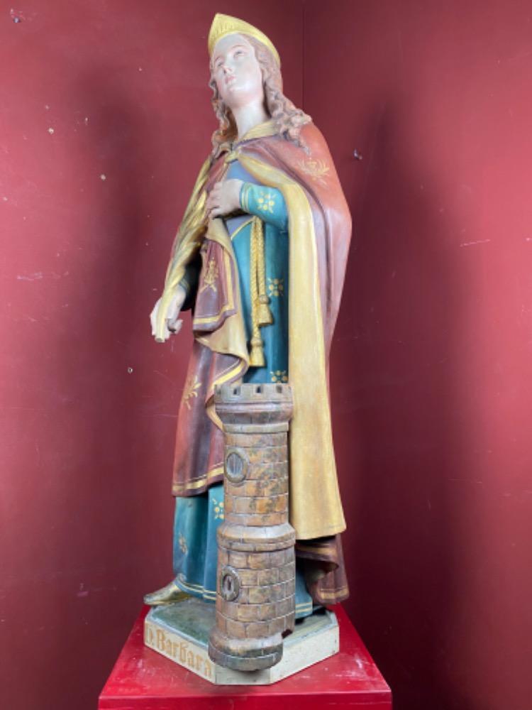 1 Gothic - style St. Barbara Statue
