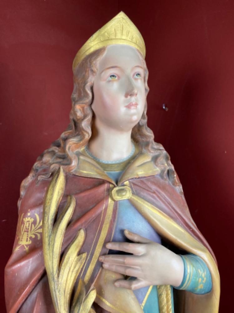 1 Gothic - style St. Barbara Statue