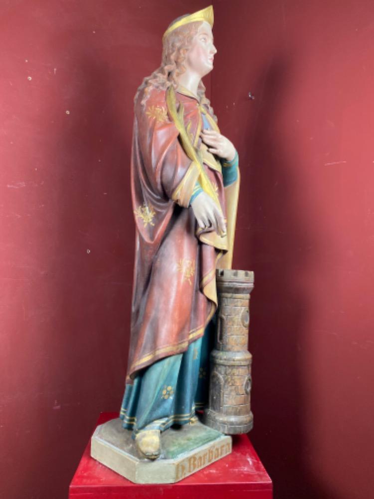 1 Gothic - style St. Barbara Statue