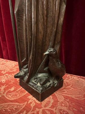 1 Gothic - Style St. Benedict Sculpture