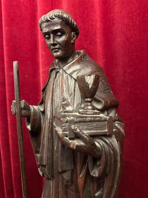 1 Gothic - Style St. Benedict Sculpture