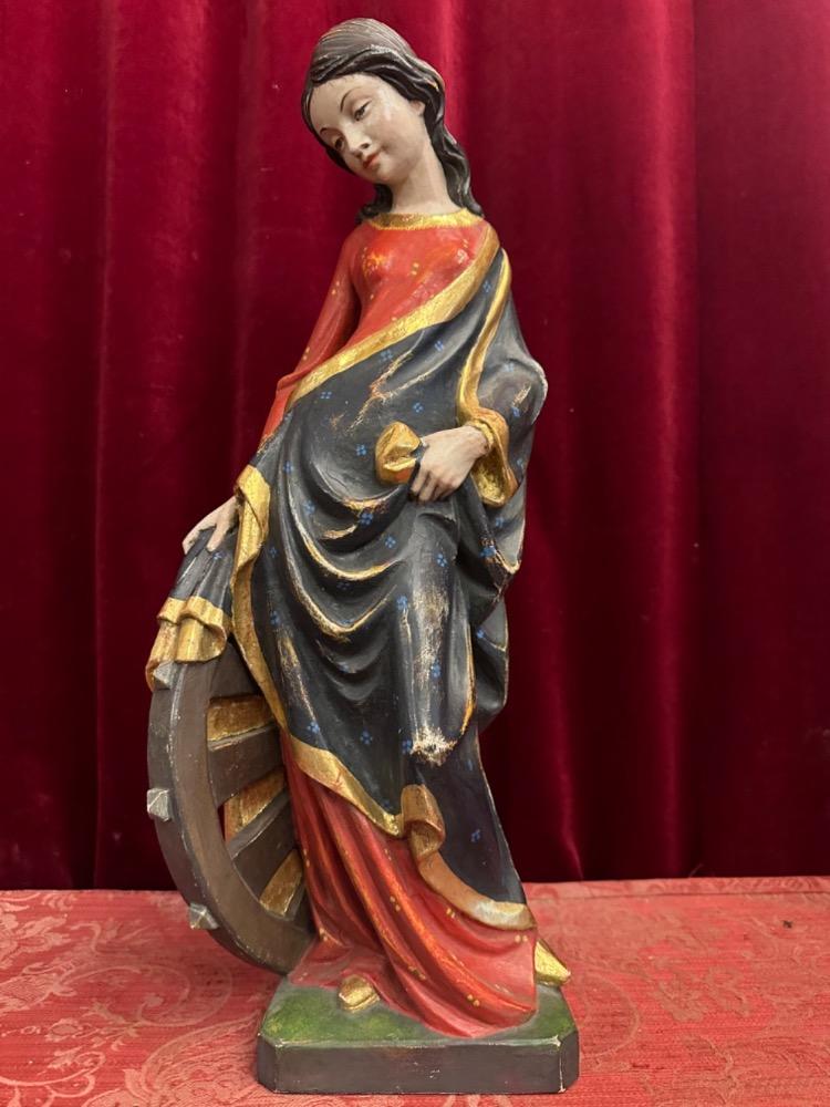 1 Gothic - Style St. Catherine Sculpture