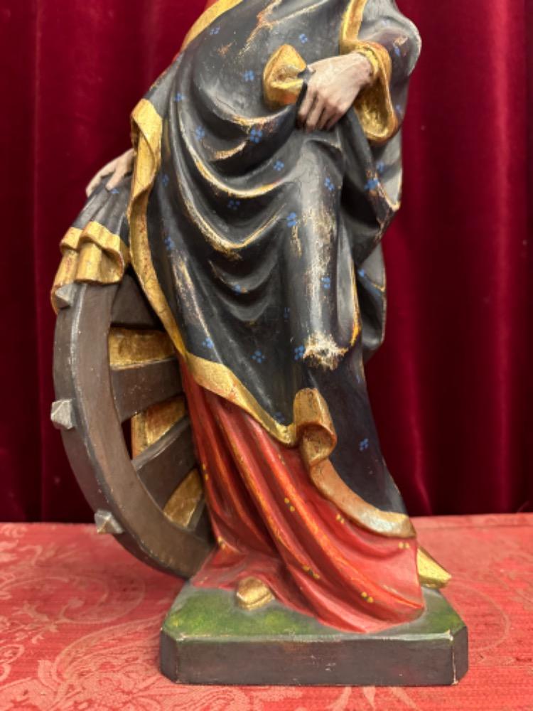 1 Gothic - Style St. Catherine Sculpture