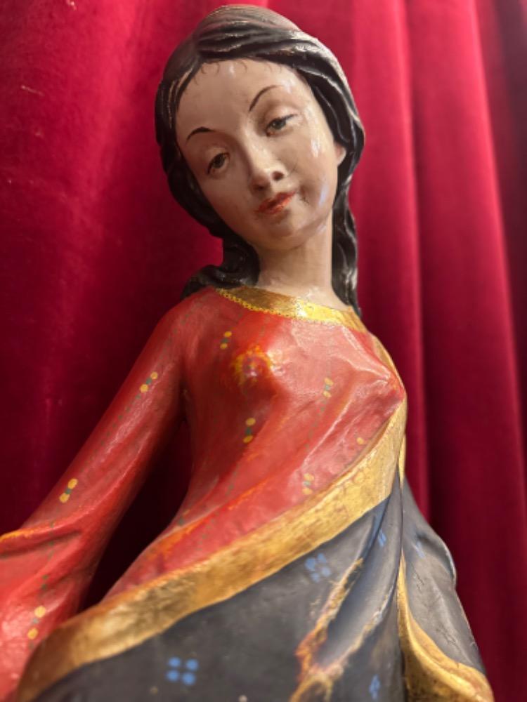 1 Gothic - Style St. Catherine Sculpture