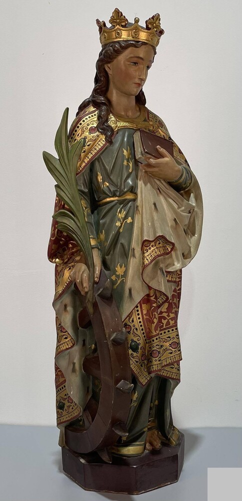1 Gothic - Style St. Catherine Statue
