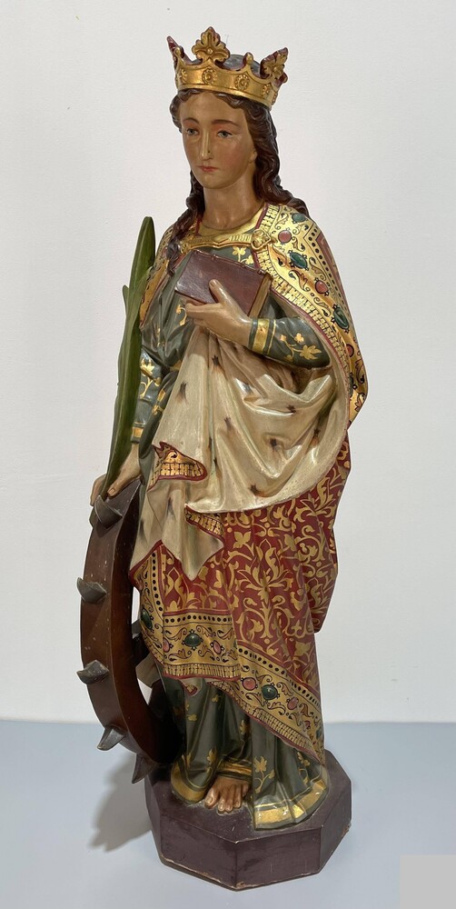 1 Gothic - Style St. Catherine Statue