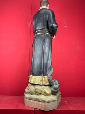 St. Gerardus Statue. style Gothic - Style en Plaster, Belgium  19 th century ( Anno 1885 )