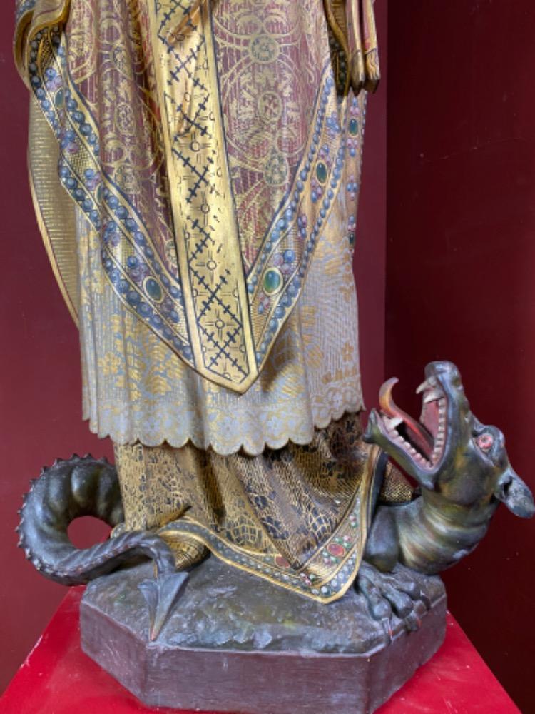 1 Gothic - style St. Ignatius Statue