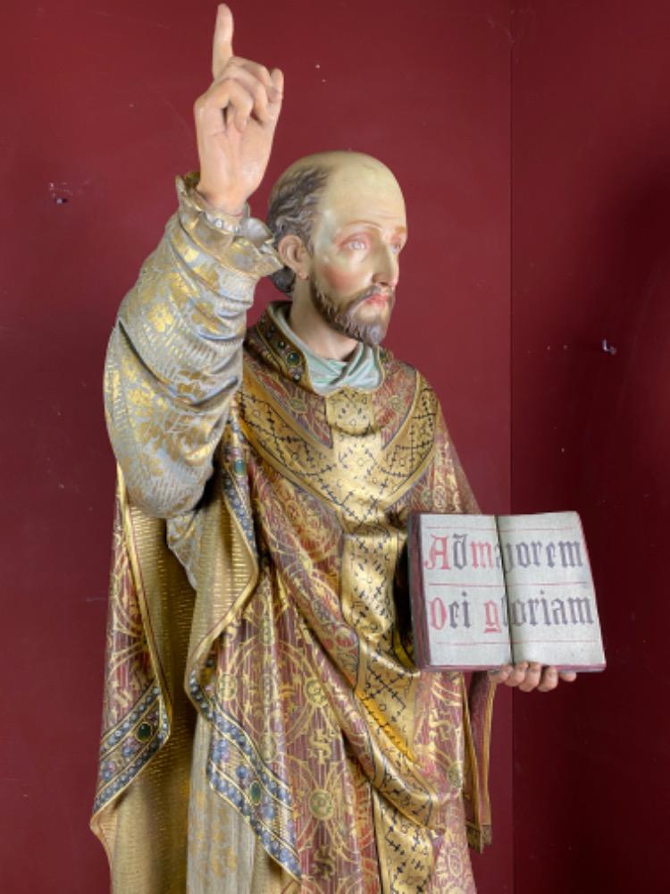 1 Gothic - style St. Ignatius Statue