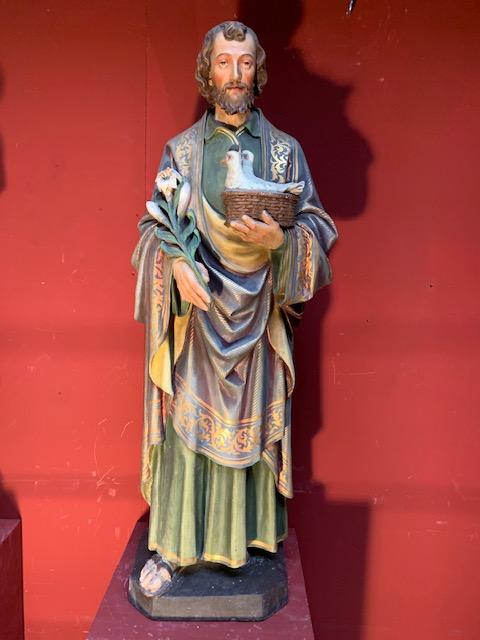 1 Gothic - style St. Joachim Statue