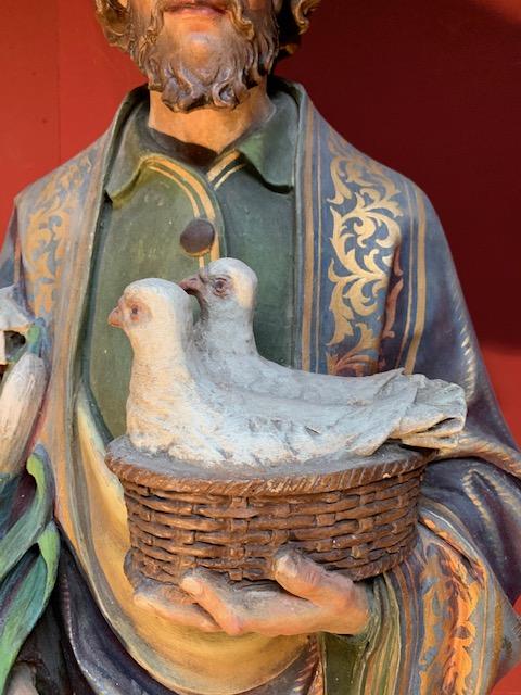 1 Gothic - style St. Joachim Statue