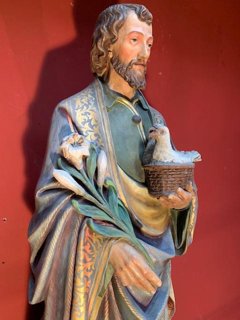 1 Gothic - style St. Joachim Statue