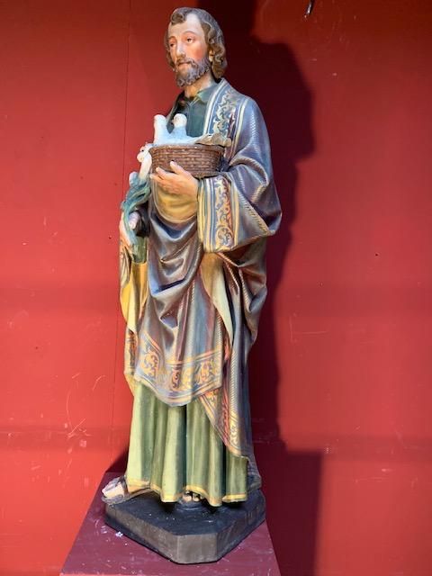 1 Gothic - style St. Joachim Statue