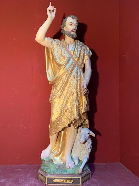 1 Gothic - style St. John Baptist Statue