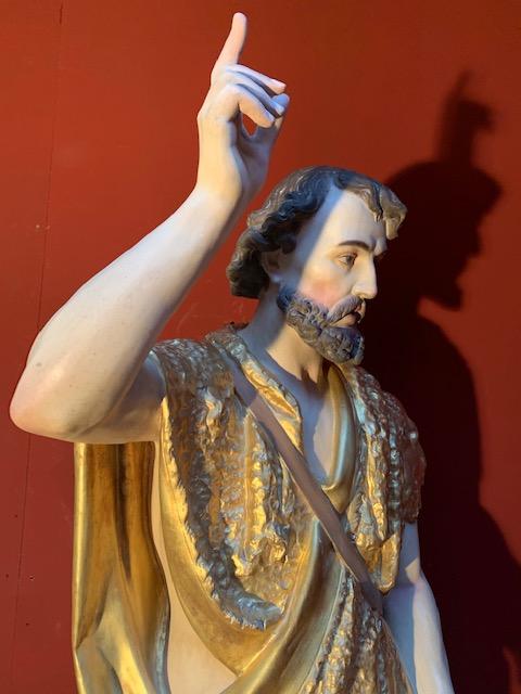 1 Gothic - style St. John Baptist Statue