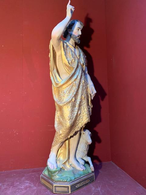 1 Gothic - style St. John Baptist Statue