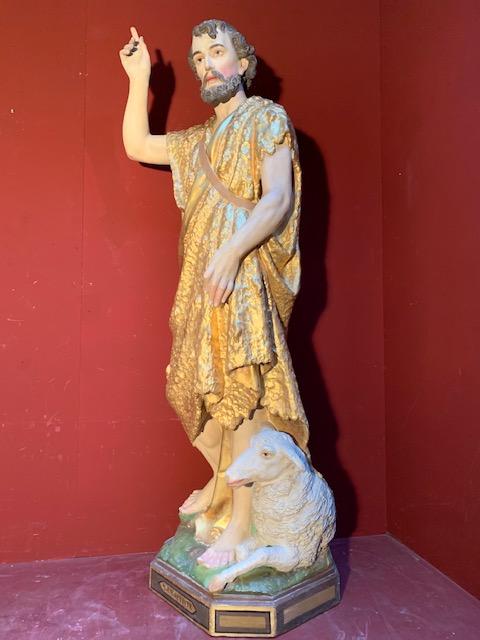1 Gothic - style St. John Baptist Statue