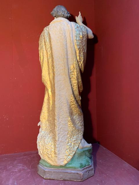 1 Gothic - style St. John Baptist Statue