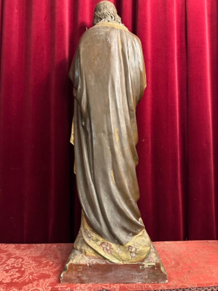 1 Gothic - Style St. Joseph With Child Statue