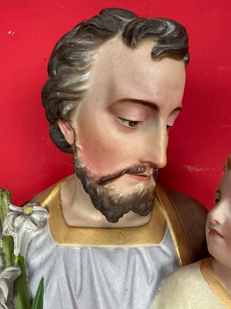 1 Gothic - Style St. Joseph With Child Statue