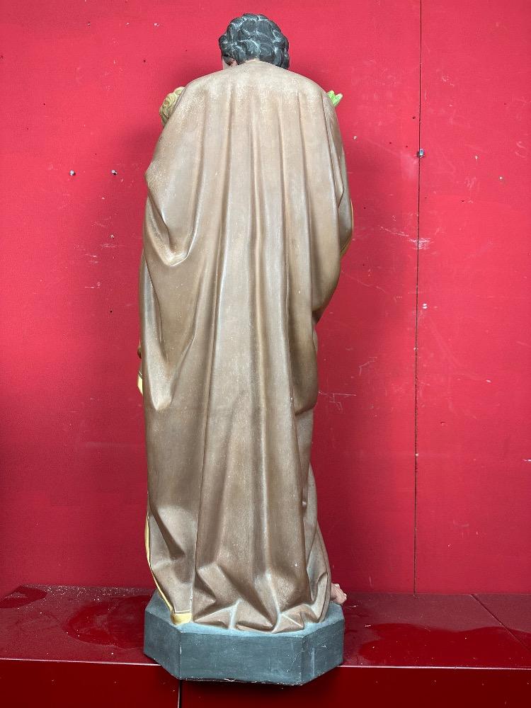 1 Gothic - Style St. Joseph With Child Statue