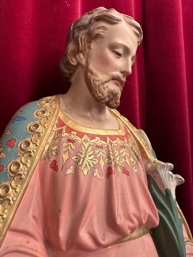 1 Gothic - Style St. Joseph With Child Statue