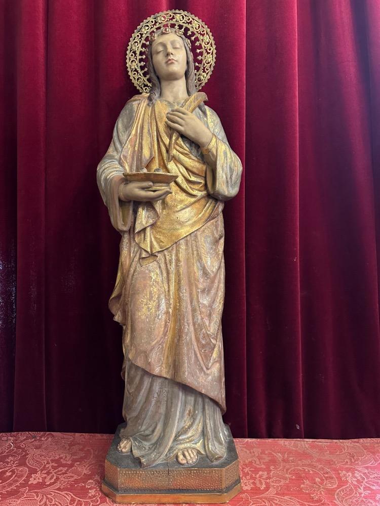 1 Gothic - Style St. Lucy Sculpture